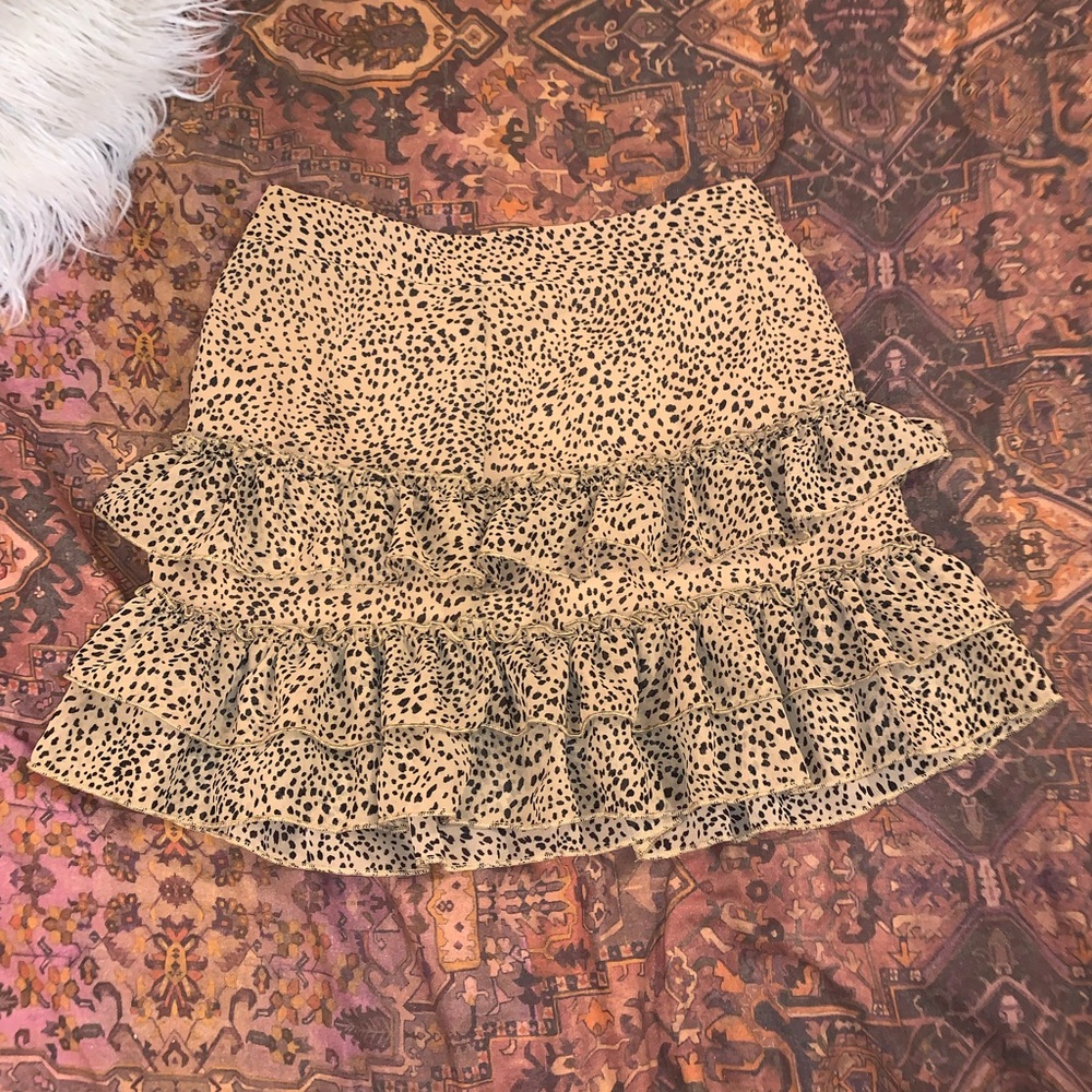 Cheetah print skirt size small